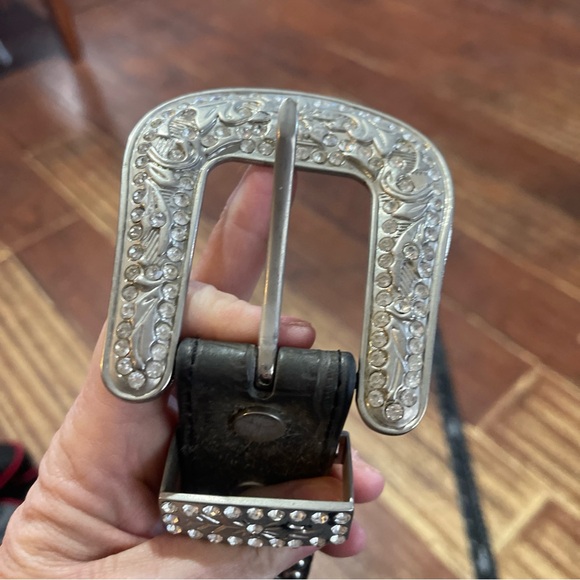 Nocona Studded Western Women’s Belt N341520-L Length 44 Brown Rhinestones - Picture 6 of 6